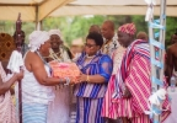 PROF. LYDIA AZIATO - UHAS VC HONOURED BY THE CHIEFS &amp; PEOPLE OF HER HOMETOWN